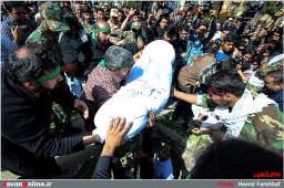 تشییع و تدفین شهدای گمنام در مشهد