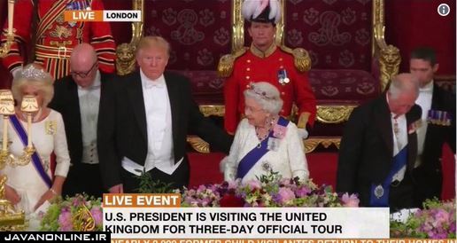 ترامپ و ملکه انگلیس